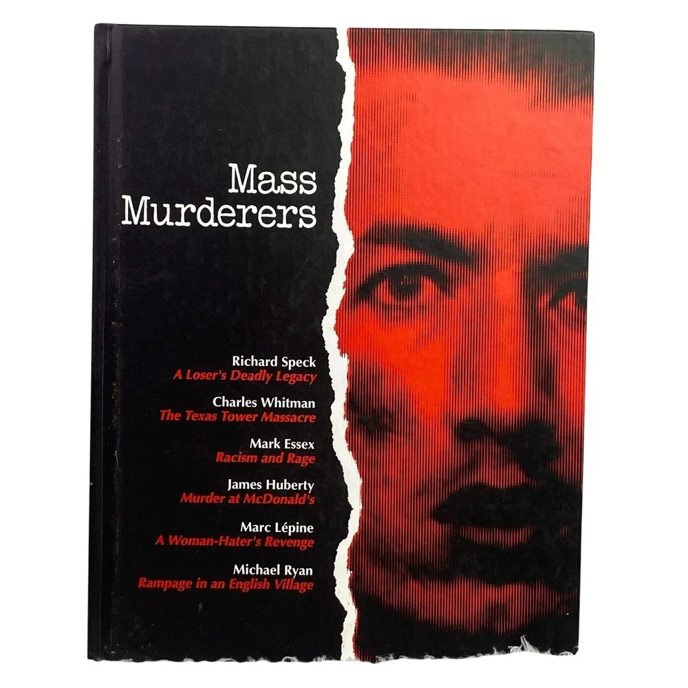 1992 Mass Murderers Hard Cover Book True Crime‎ Time Life Photos Coffe Table